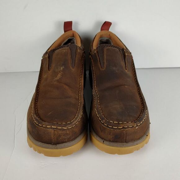 Twisted X Work Slip-On Driving Moc Shoe Safety Toe Cell Stretch Men's 11M - Picture 6 of 8